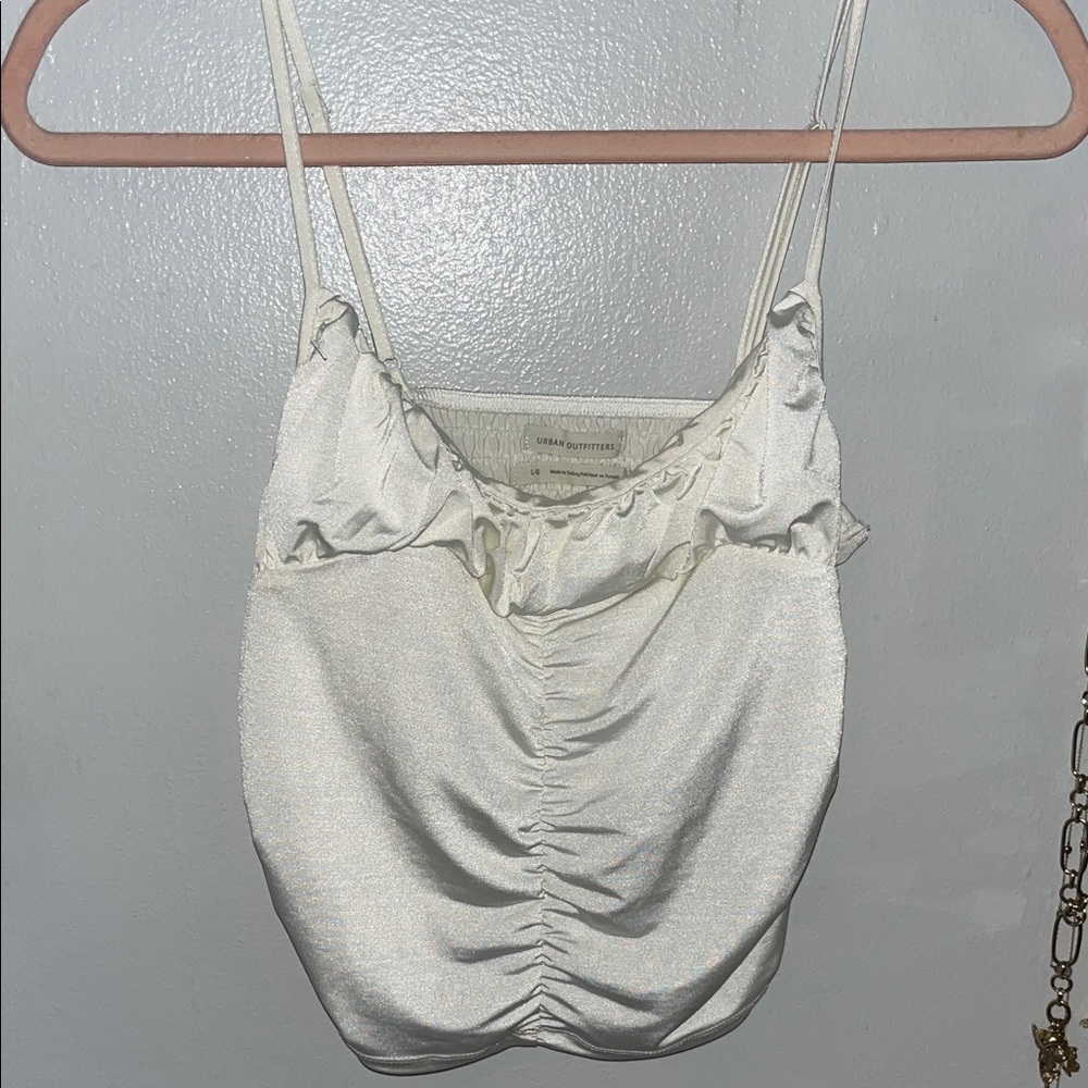 Urban Outfitters Kelsey Ruched Cropped Camisole